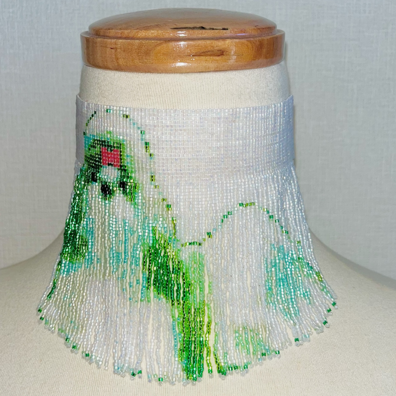 Custom Pet Photo Beaded Tassel Choker Necklace Personalized Handmade Fringe Jewelry Gift for Pet Lovers