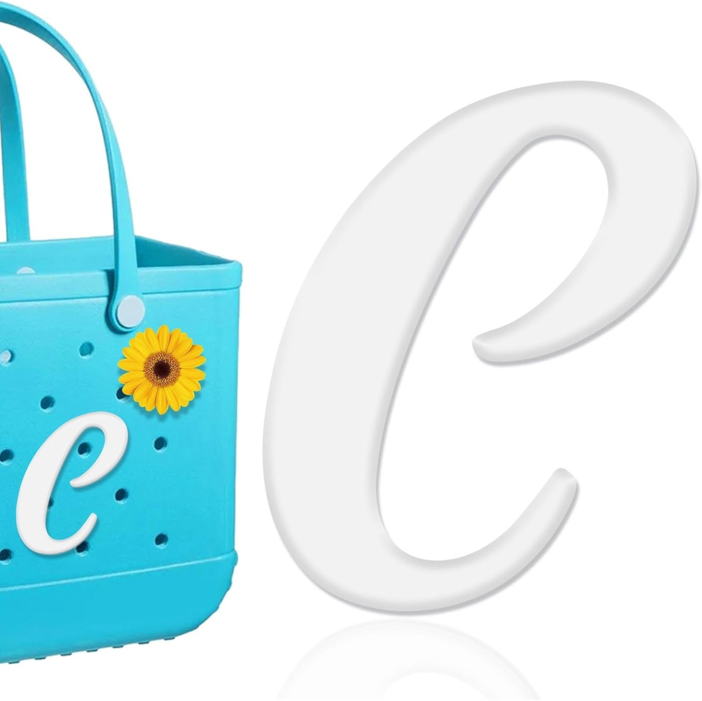 Mity rain Letter Charms for Bag,Alphabet Lettering Accessories Charms Compatible with Bag Original All Models, Insert Decorative Letter for Handbag Beach Tote Bag A