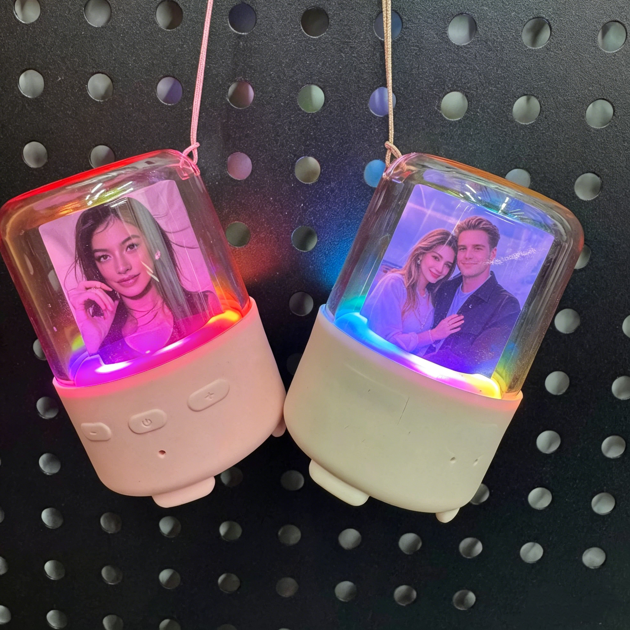 Custom Photo Bluetooth Speaker Personalized Mini Wireless Speaker with LED Light Best Gifts
