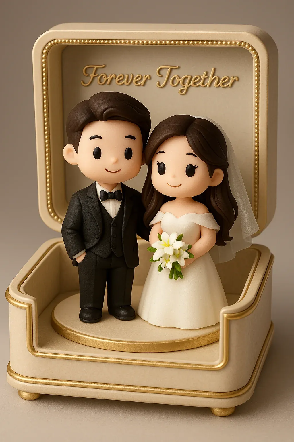 Custom Toy Figure 3D Mini Figures Music Box Personalization Photo Blind Box Gifts For Couple