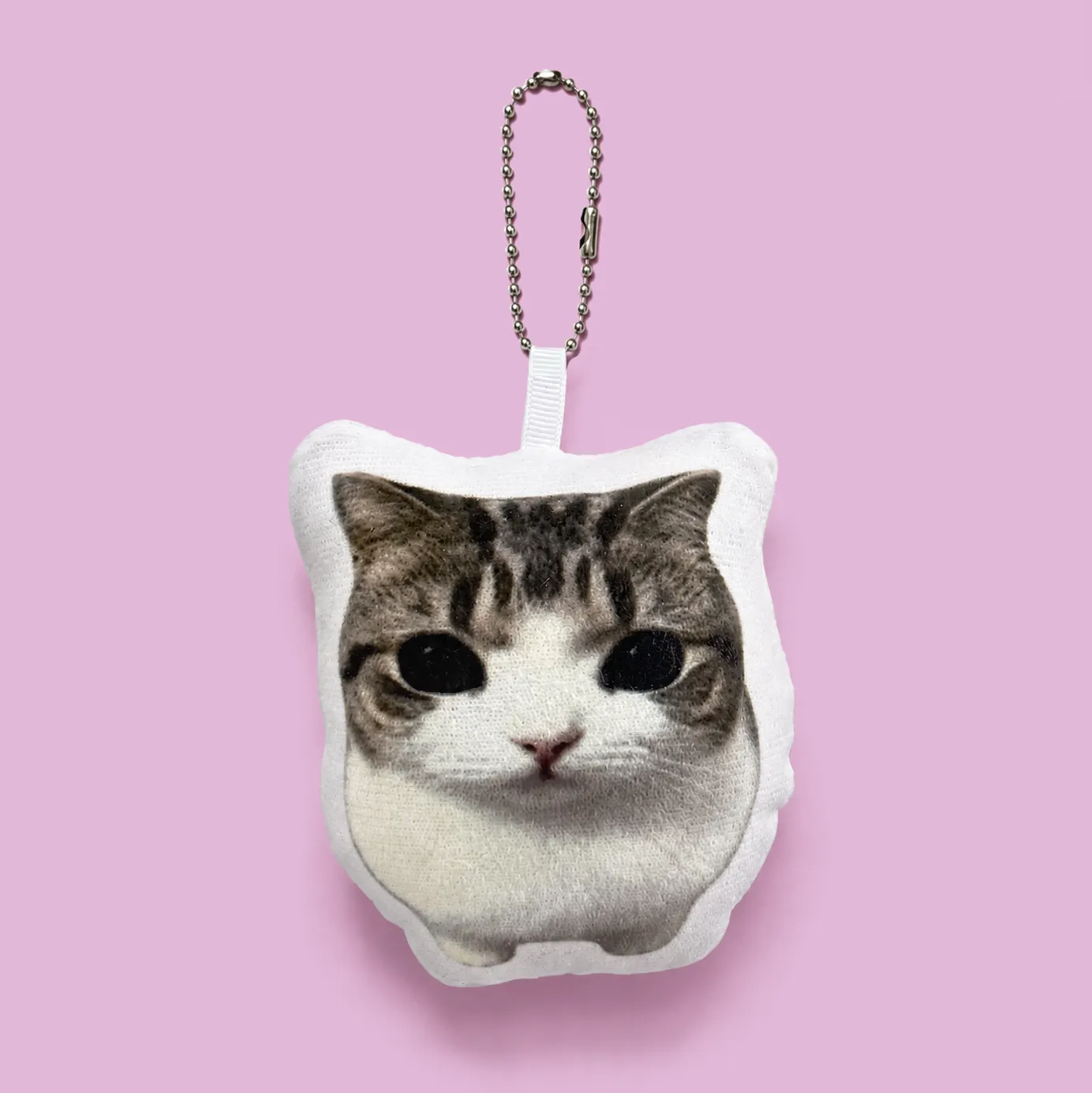 Custom Photo & Meme Recordable Sound Keychain - Funny Cat & Dog Voice Plush Pendant