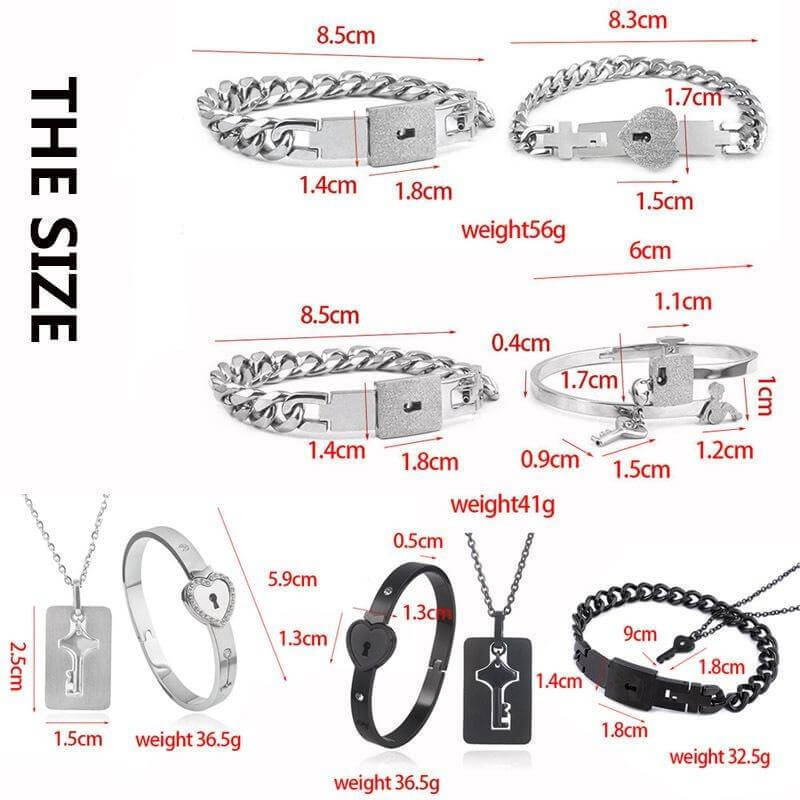 Lock & Key Bracelet for Boyfriend, Girlfriend, Lover