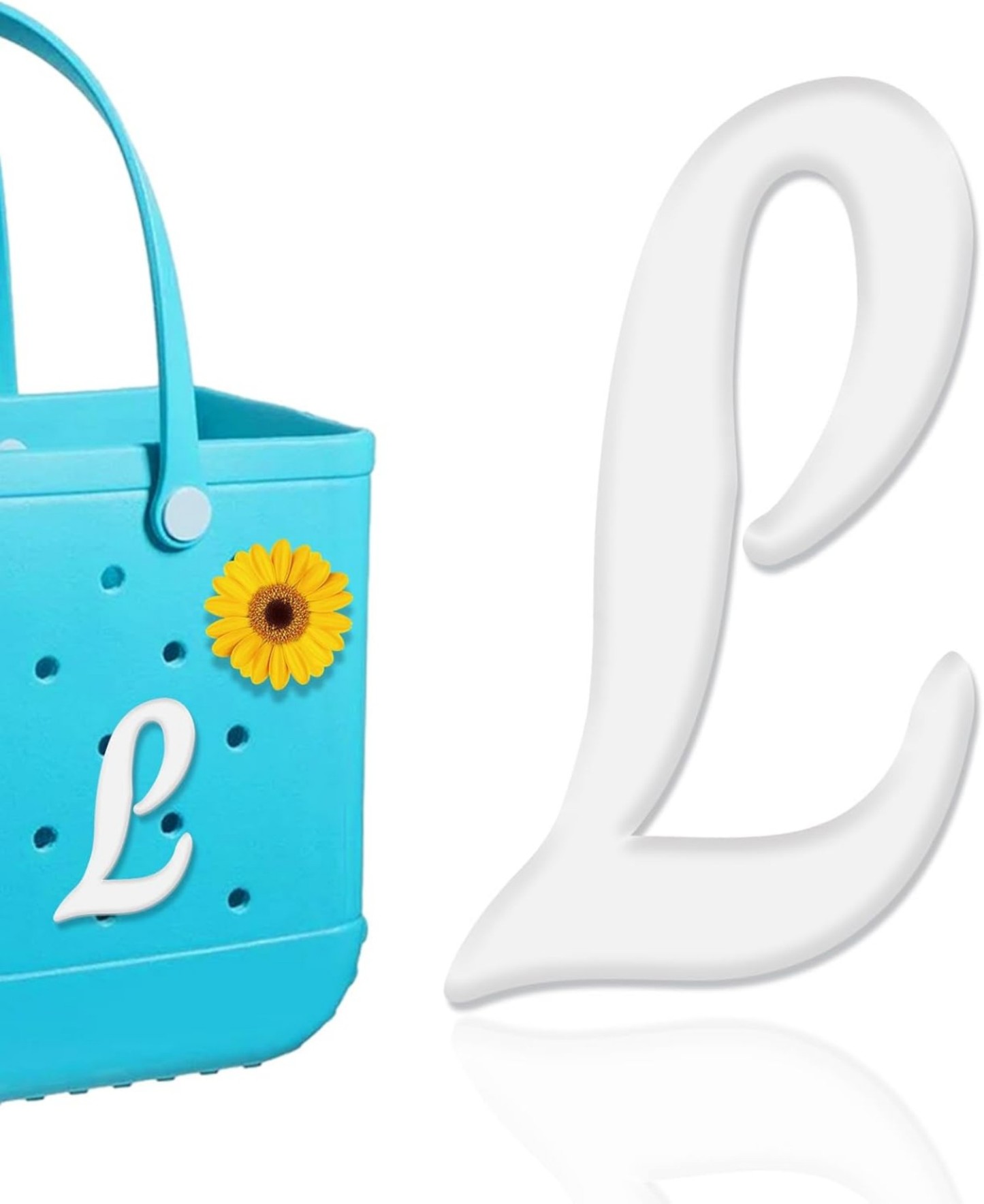 Mity rain Letter Charms for Bag,Alphabet Lettering Accessories Charms Compatible with Bag Original All Models, Insert Decorative Letter for Handbag Beach Tote Bag A