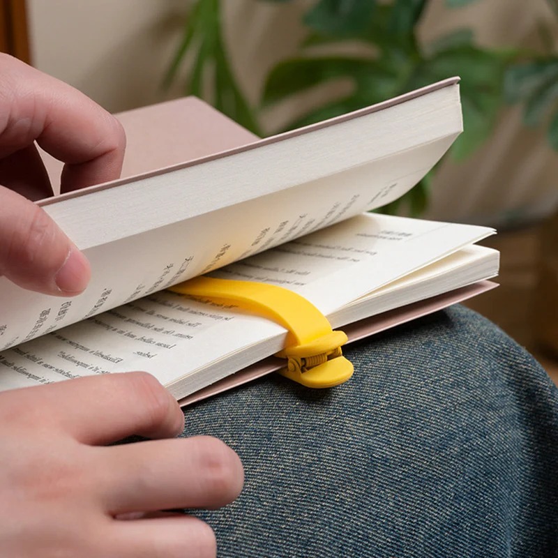 Custom Bookmarks with Text Automatic Silicone Book Clip Bookmarks Suitable for Reading Lovers Back to School