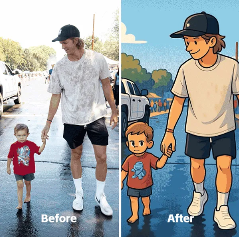 Customize Uploaded Image Ai Filter To Generate Animation