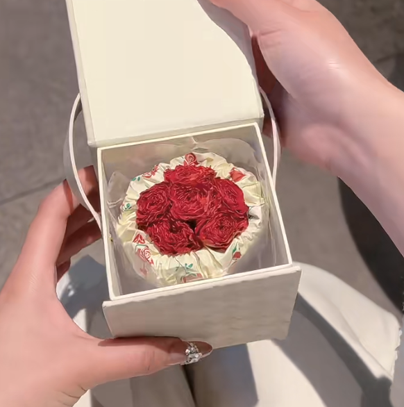 Customized Eye Photo Necklace Colored Eye Necklace Rose Surprise Box Best Gift For Her