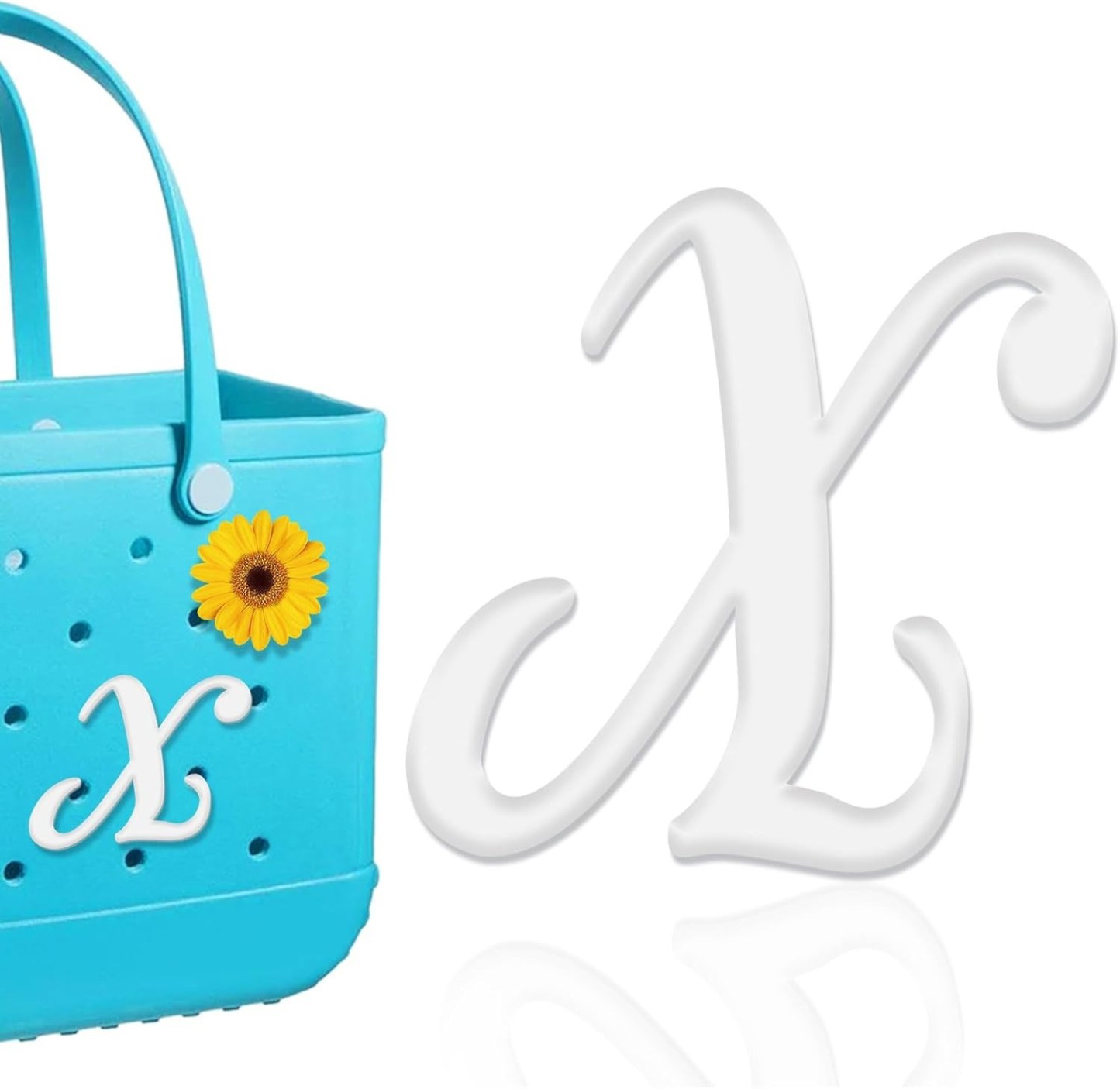 Mity rain Letter Charms for Bag,Alphabet Lettering Accessories Charms Compatible with Bag Original All Models, Insert Decorative Letter for Handbag Beach Tote Bag A
