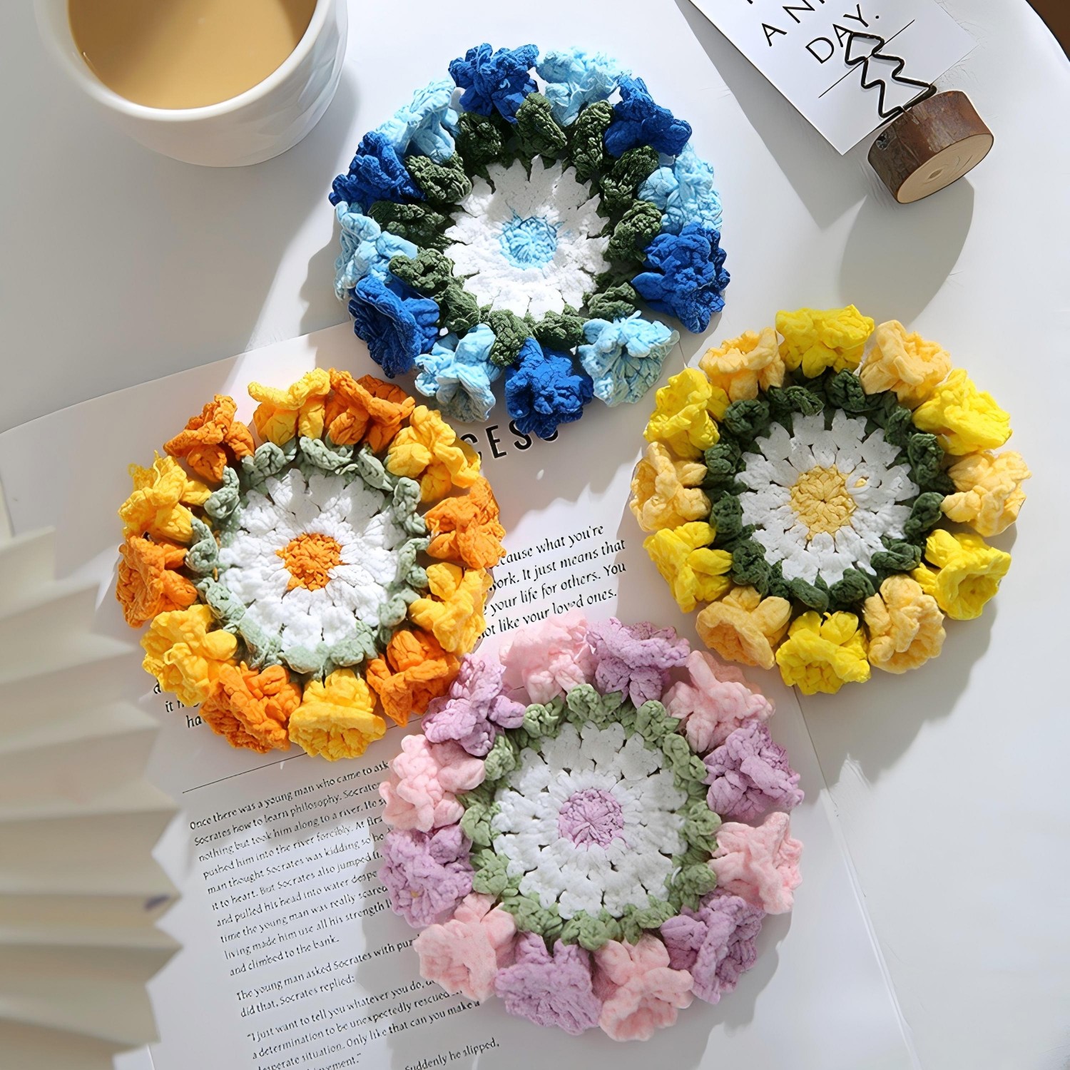 Lily Of The Valley Coaster Finished Hand-woven Pure Wool Gift For Mother And Girlfriend