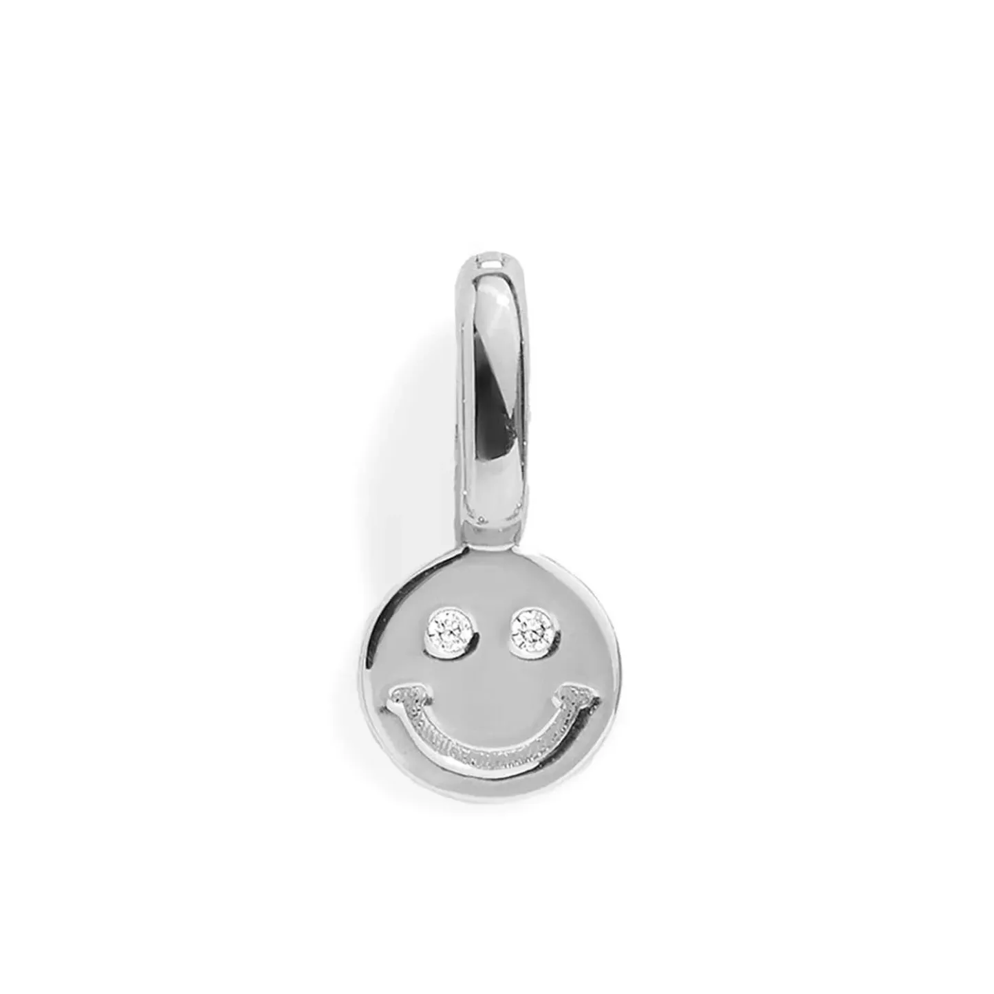 SMILEY FACE CHARM - SILVER