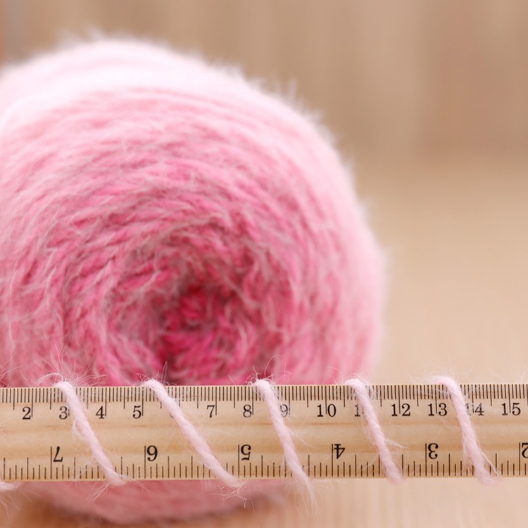 Knitted Gradient Bouquet Blanket DIY Material Kit Rose Bouquet Blanket With Yarn and Knitting Tools