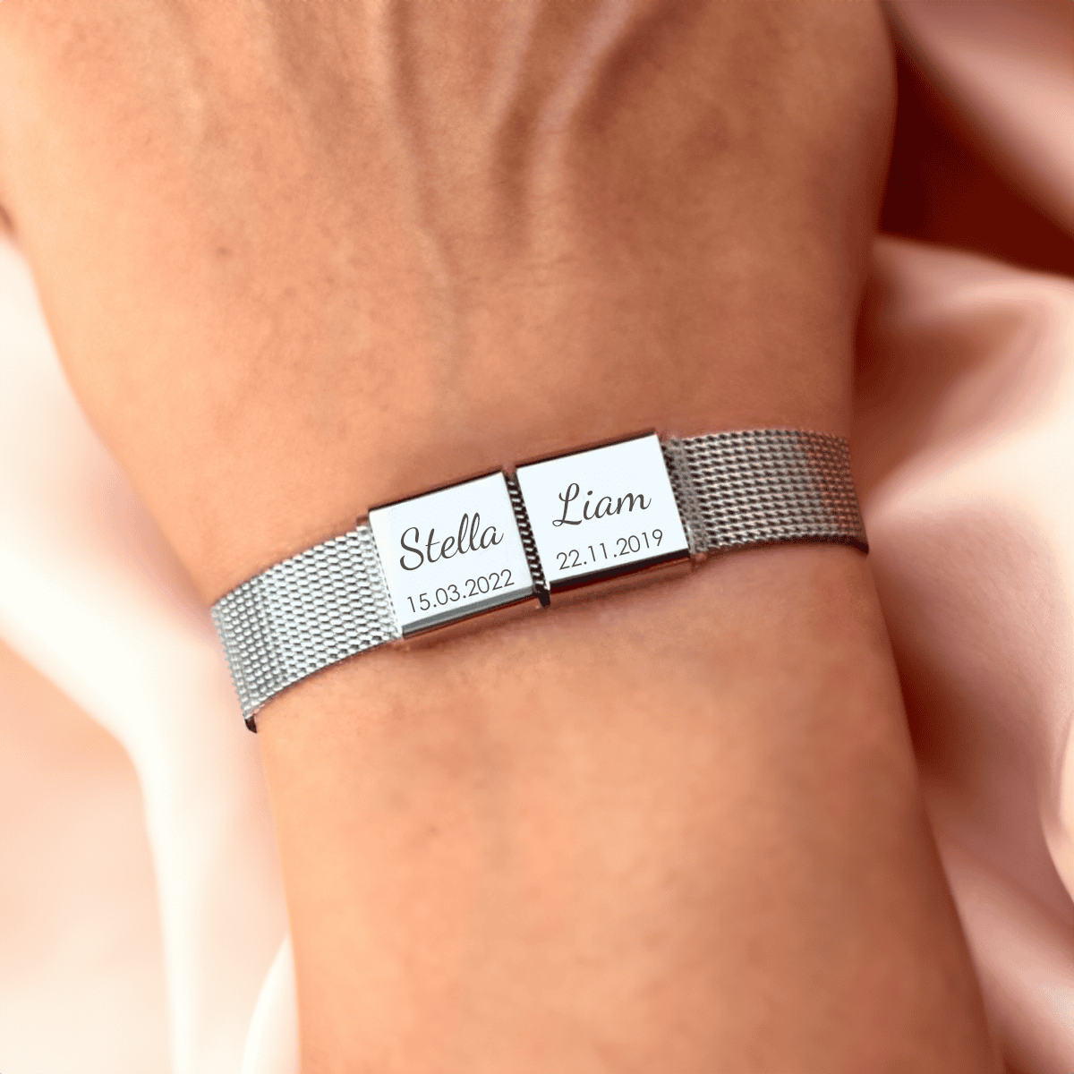 Custom Men's Bracelet Engraved Bracelet Personalized Date Men's Jewelry Best Gift For Him