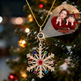 Custom Photo Projection Ornaments Christmas Tree Snowflake Ornaments Christmas Gifts