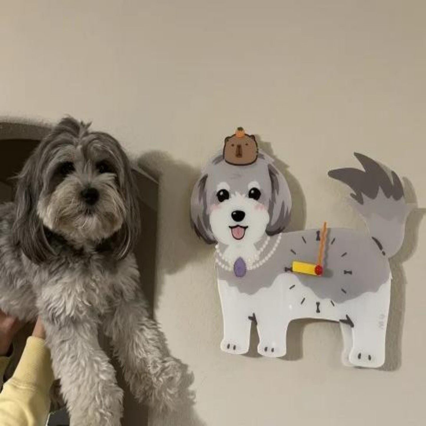 Personalized Pet Wall Clock Custom Wall Clock with Photo Unique Wall Art for Pet Lovers