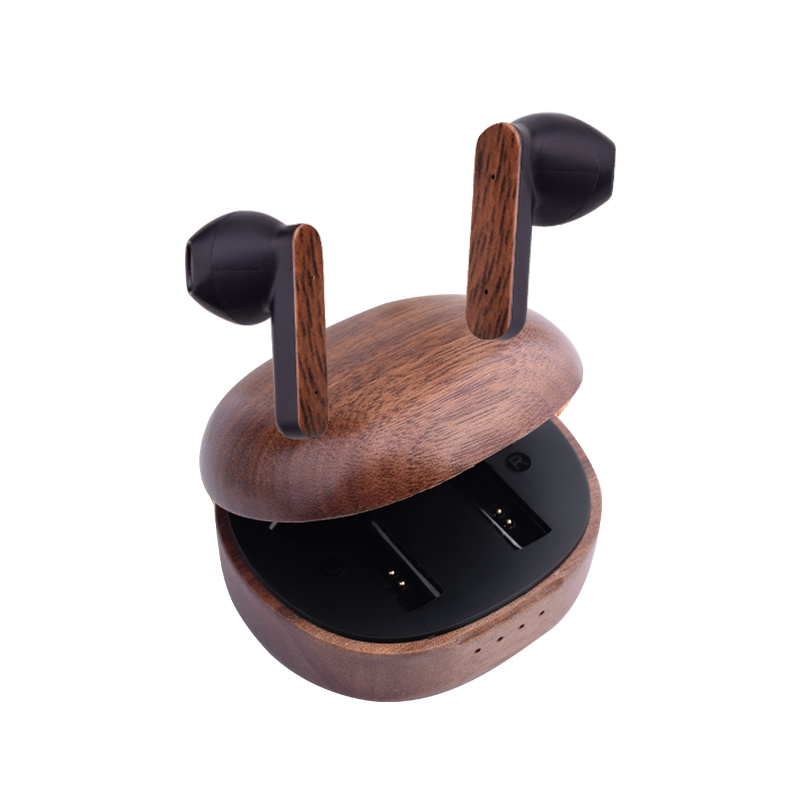 Personalized Name Wooden Tws in Ear Earphone BT5.3 Bluetooth Wireless Auriculares Sem Fio Inalambricos Eco Friendly Earbuds