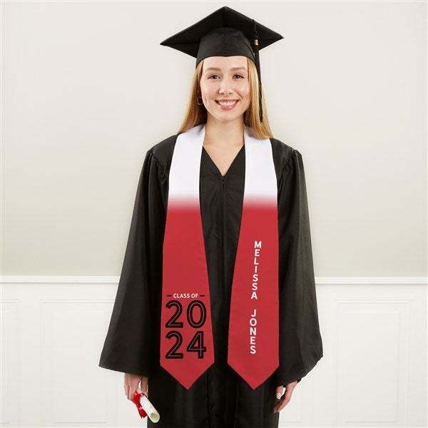 Graduating Class Of Personalized Graduation Stole Graduation Gifts For Him/Her