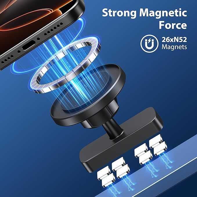 Gym Magnetic Phone Holder For Magsafe Gym Essentials Dual Magnetic Phone Mount With 360° Rotation Adjustable Portable Workout Accessories For Men And Women