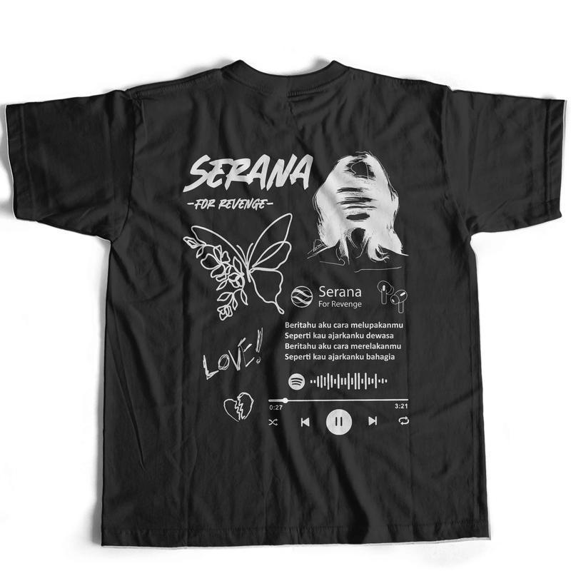 [AESTHETIC SPOTIFY] SERANA FOR REVENGE Regular Cotton T-shirt For Men