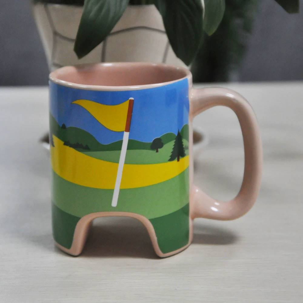 Golf Mug Gift For Men Unique - Funny Coffee Mug With Pen And Mini Golf Ball - Cool Coffee Mugs For Men Great Ice Breaker At Your Desk