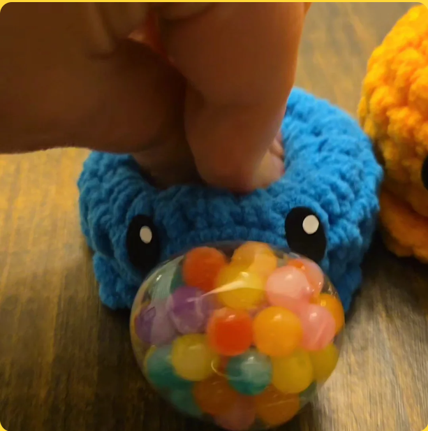 Crochet Octopus Anxiety Squish Ball