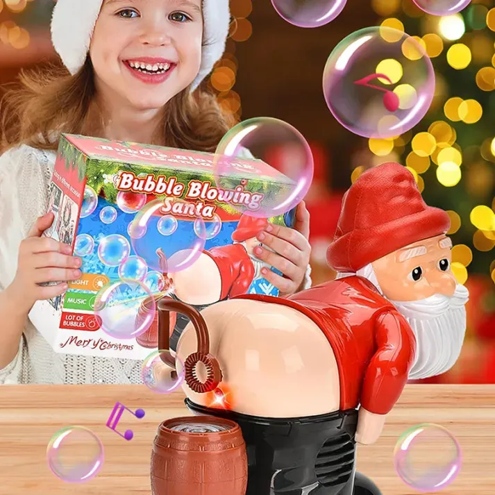 Xmas Sales - 50% OFFFunny Santa Bubble Blowing Machine