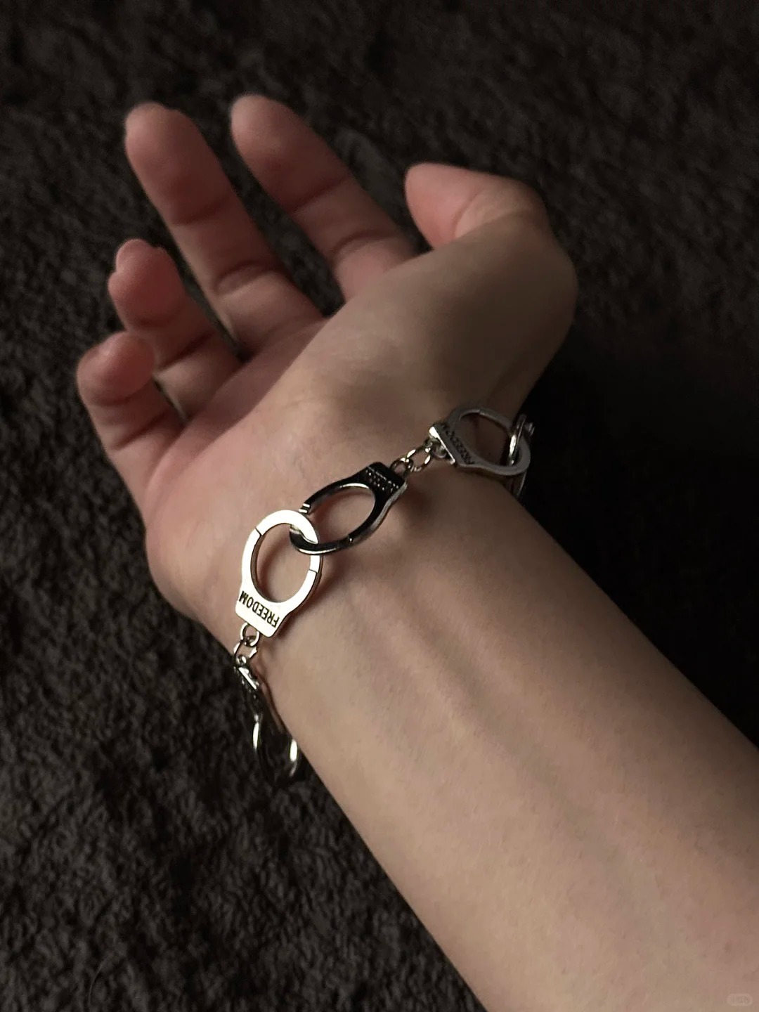 Paradox of Freedom Dual-Symbol Handcuff Bracelet