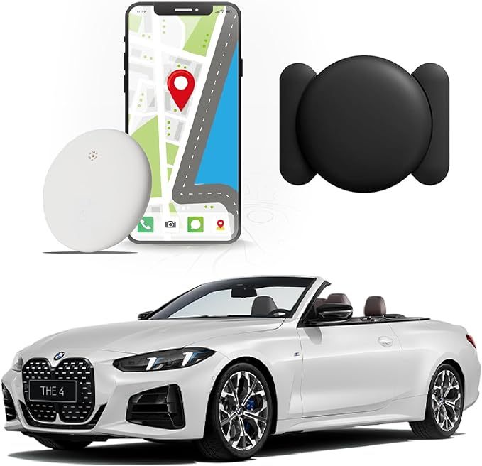 Mini GPS Tracker for Vehicles Hidden No Monthly Fee Real Time Car Tracker Device Works with Find My iOS Tracking Device for Kids Dogs Cats Elderly Anti-Theft Car GPS Tag