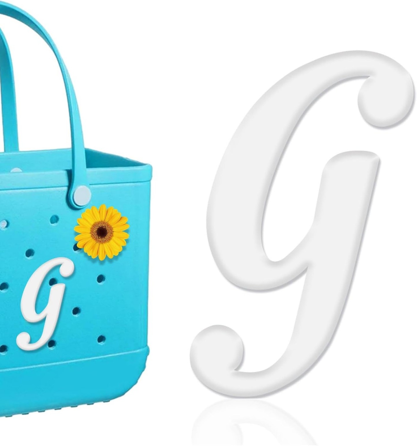 Mity rain Letter Charms for Bag,Alphabet Lettering Accessories Charms Compatible with Bag Original All Models, Insert Decorative Letter for Handbag Beach Tote Bag A