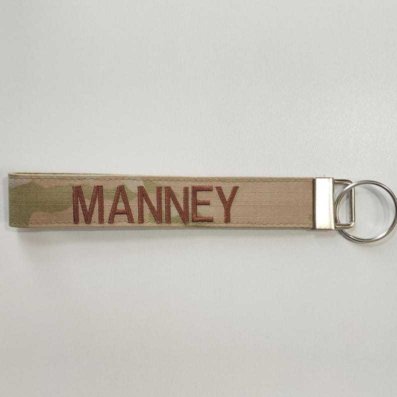 Custom Military Keychain Personalized Military Gift ROTC JROTC Monogram Key Fob Military Gift Army Navy Marines Air Force Coast Guard Gifts