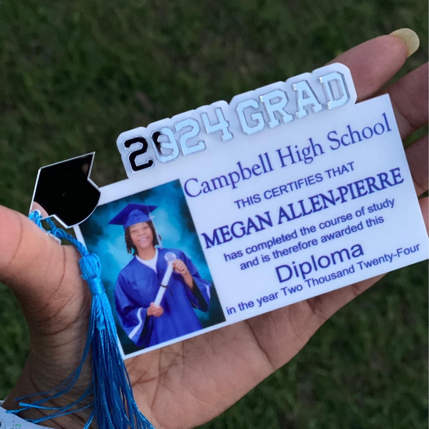 Grad Mini Diploma Favor Fridge Magnets