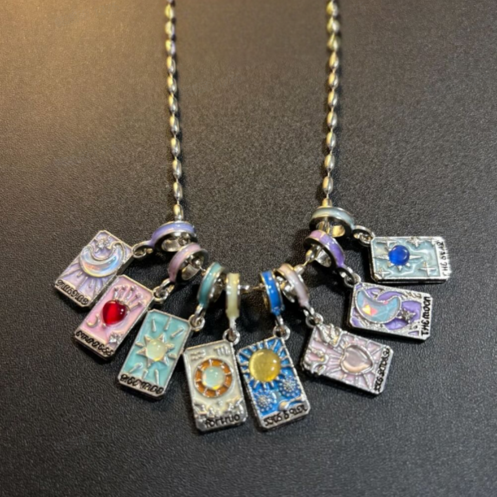 Stellar Bloom Detachable Necklace Tarot Detachable Necklace for Her