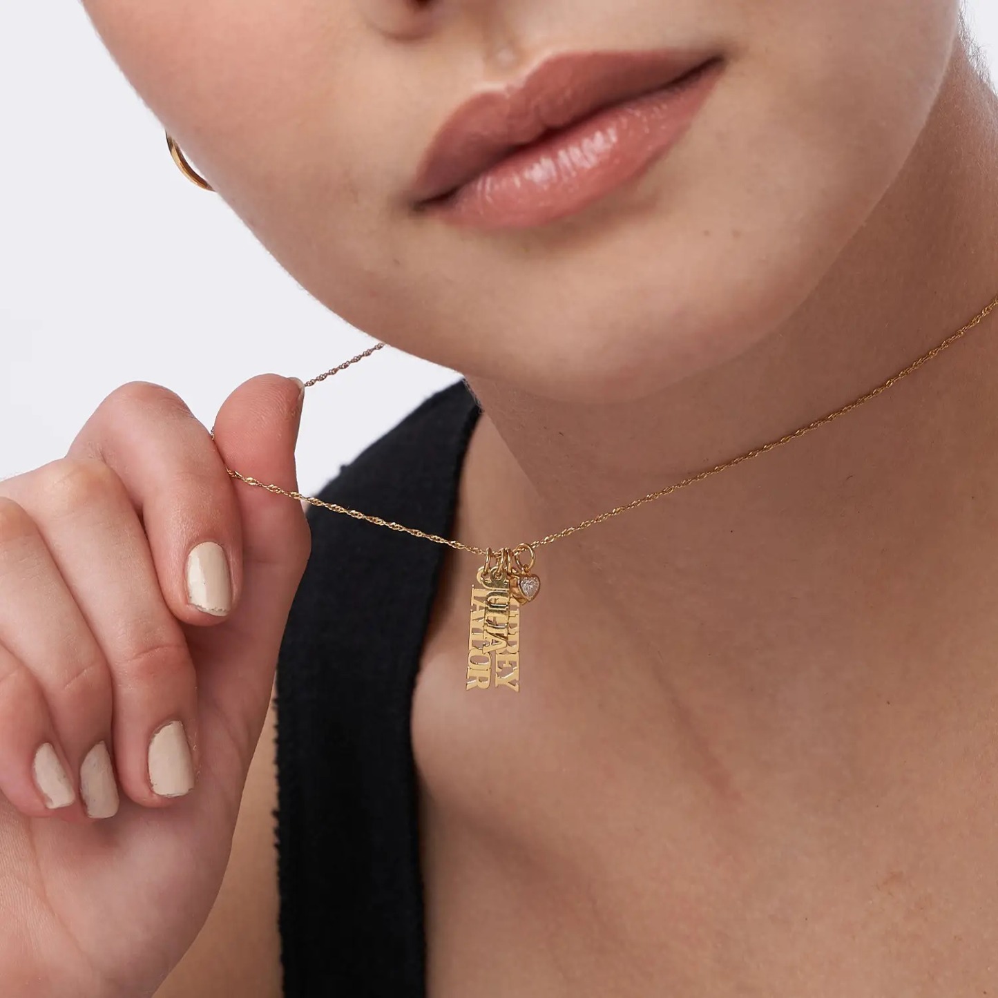 Custom Chain Name Necklace Multi-name Necklace Diamond Name Necklace Gift For Her