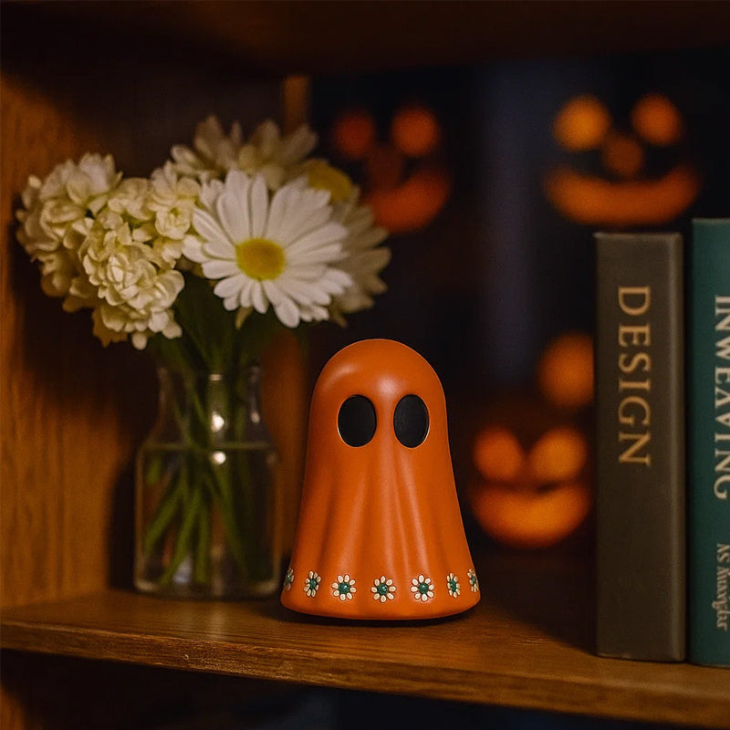 Enchanting Floral Ghost Decor Personalized Perfect Halloween Gift