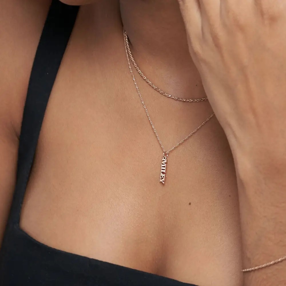Custom Chain Name Necklace Multi-name Necklace Diamond Name Necklace Gift For Her