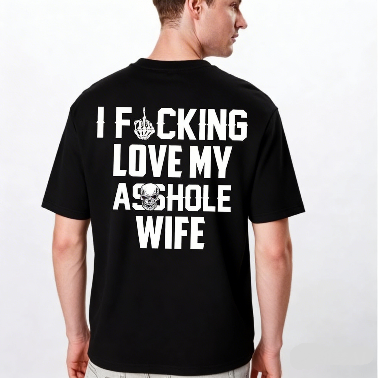 Custom I Love My Husband Wife Funny T-Shirt Sweatshirt Gift For Wife Husband