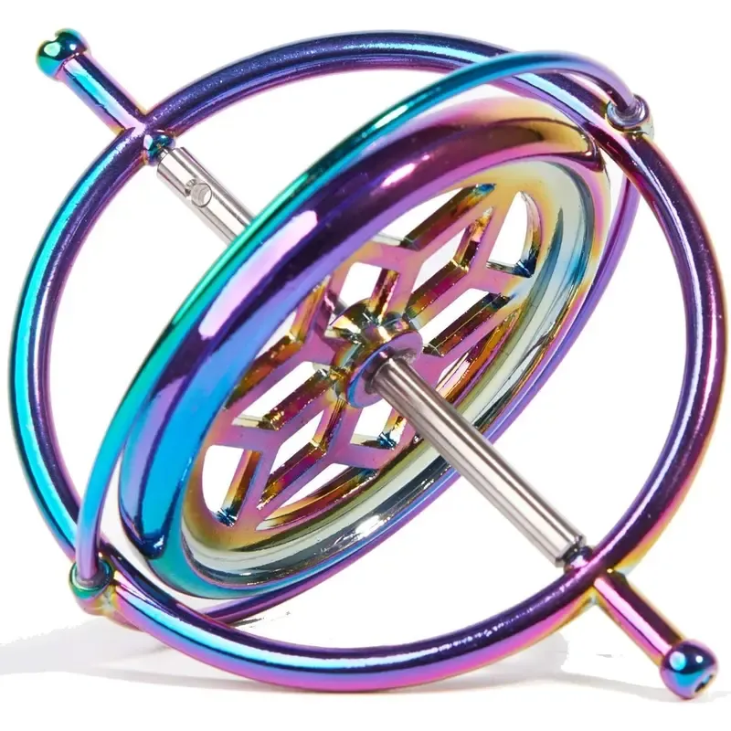Gyroscope Toy Metal Anti-Gravity Spinning Table Gyroscope Flying Motion Balance Physics Toy Education Training Gift