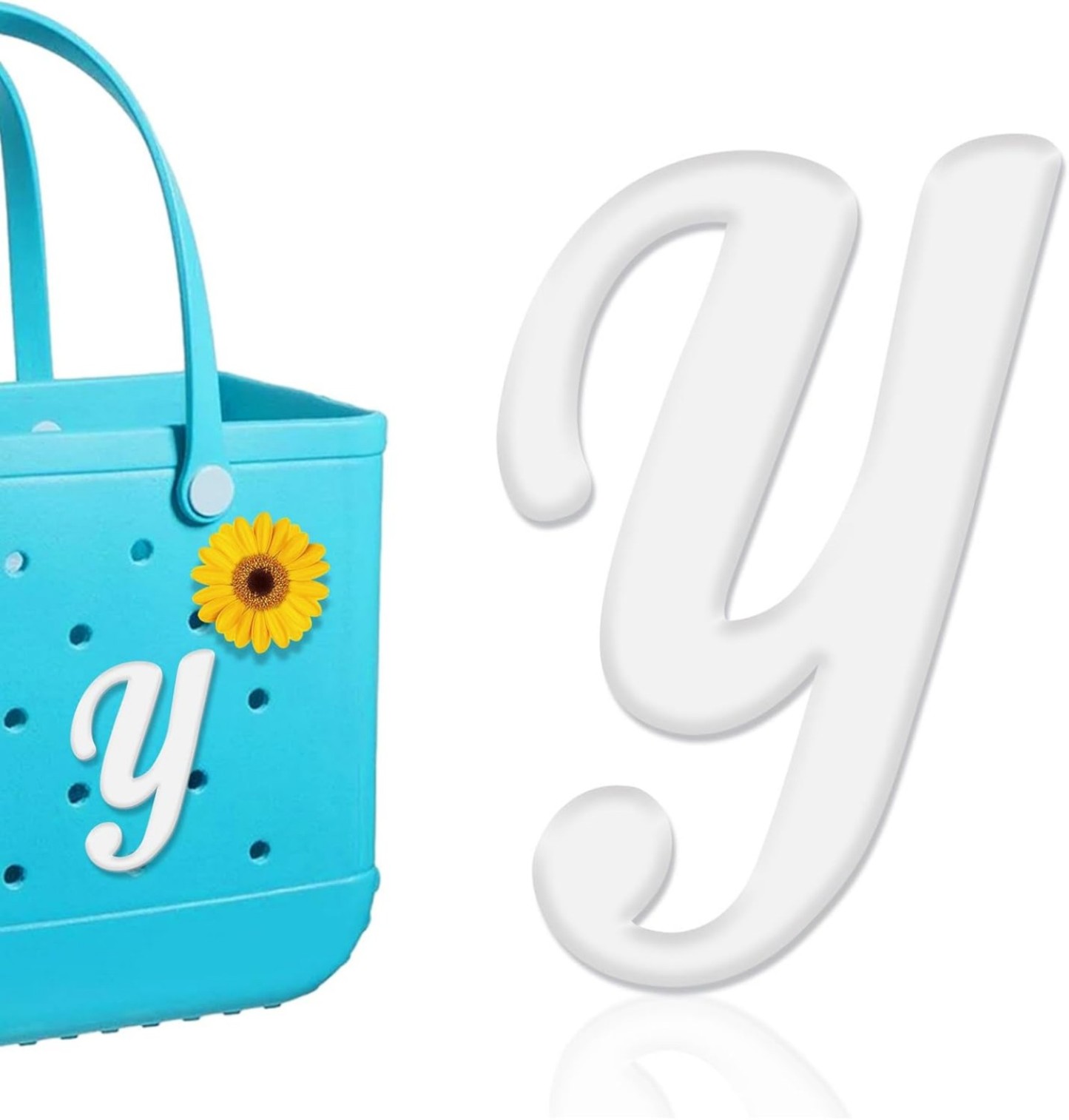 Mity rain Letter Charms for Bag,Alphabet Lettering Accessories Charms Compatible with Bag Original All Models, Insert Decorative Letter for Handbag Beach Tote Bag A