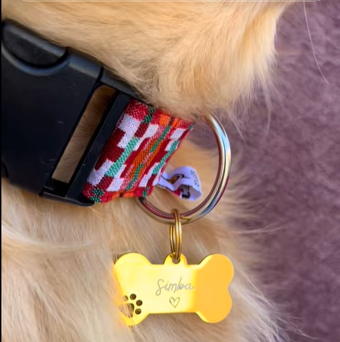 Custom Pet Name Bone Pendant Best Gift for Pet Owners