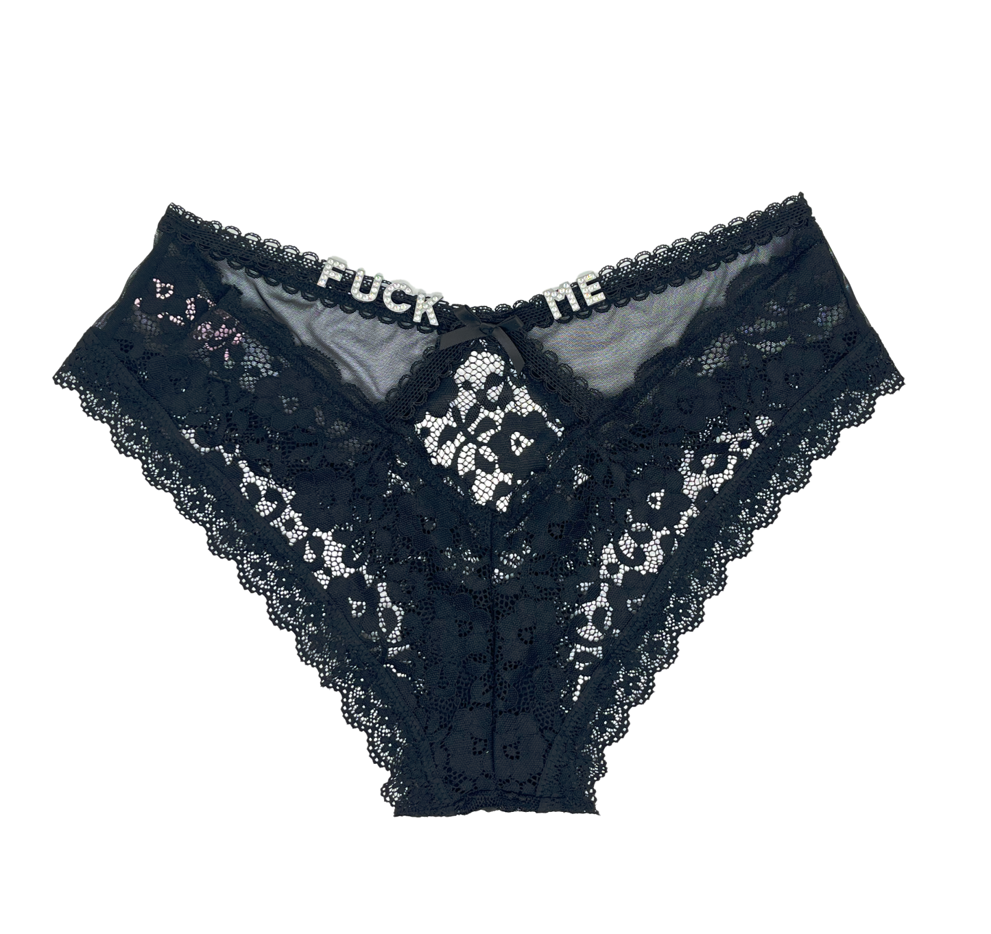 Sexy lace rhinestone alphabet customized thong