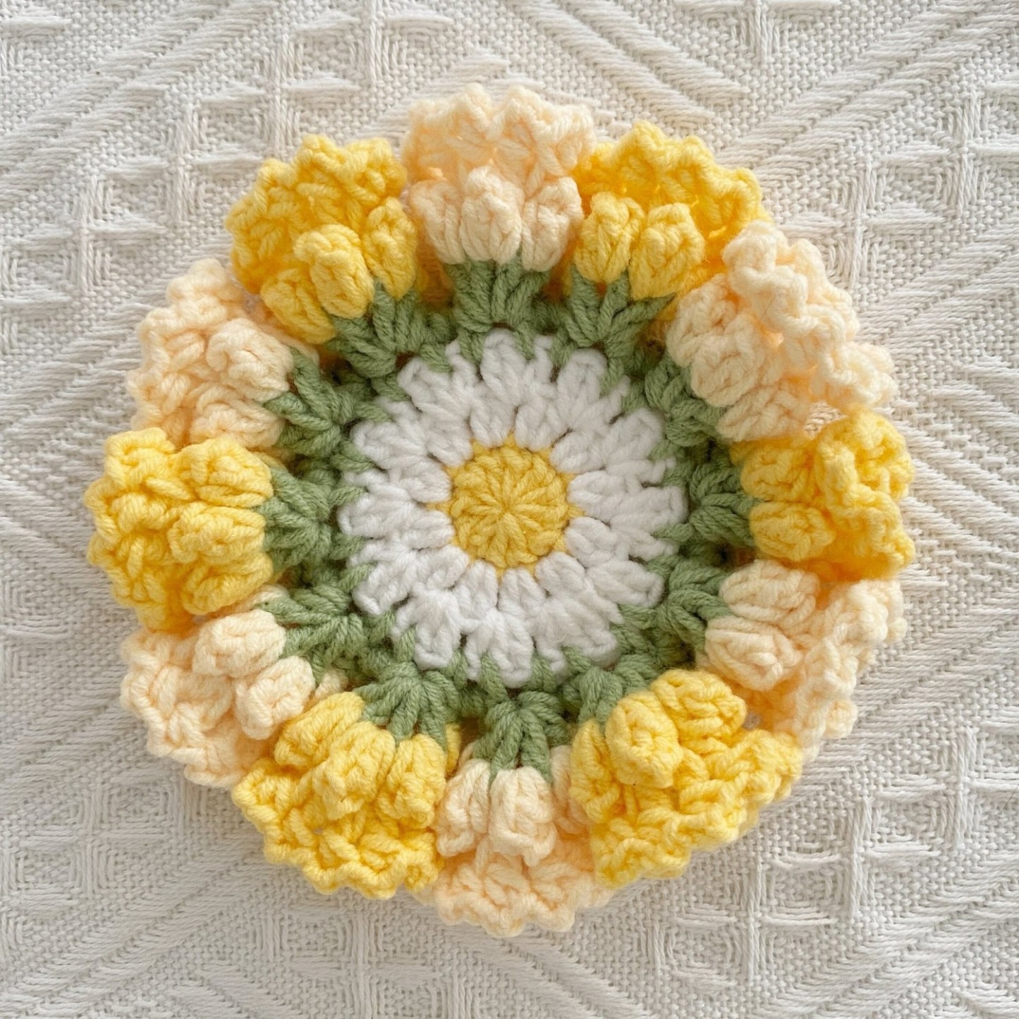 Lily Of The Valley Coaster Finished Hand-woven Pure Wool Gift For Mother And Girlfriend