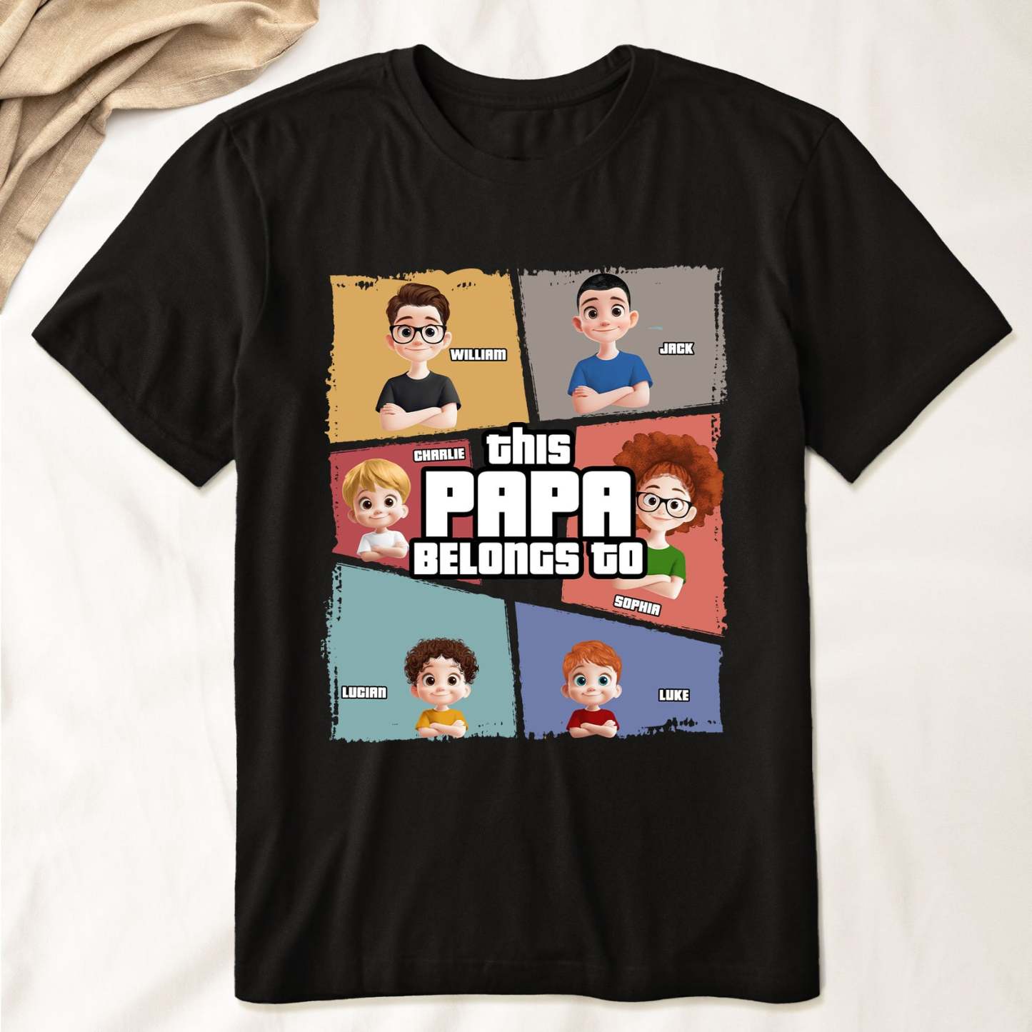 Custom Cartoon Character Shirt Personalized Shirts Sweatshirts Hoodies A Unique Gift for Family Members