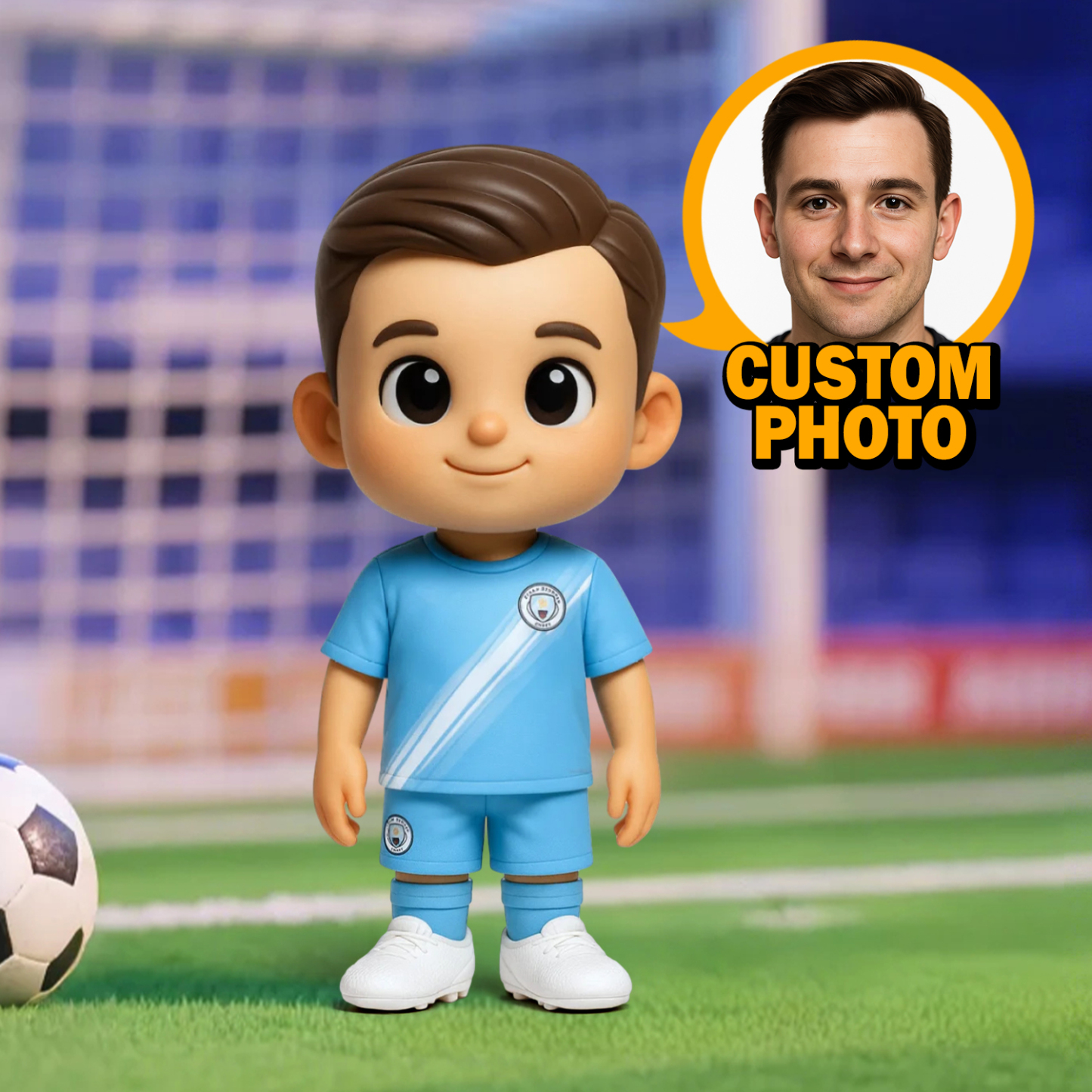 Personalized Ligue 1 Player Statue – 3D Printed Soccer Fan Gift