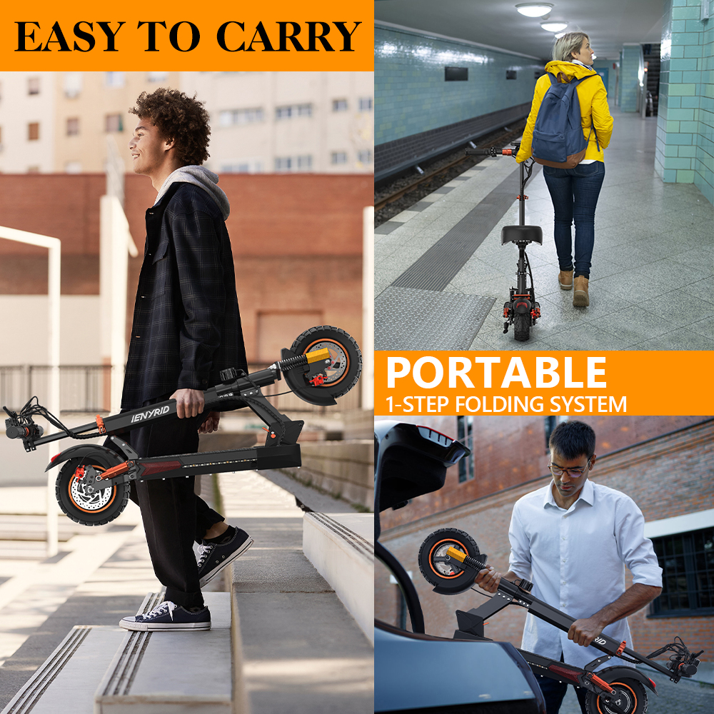 iENYRID M4 Pro S+ 2024 electric scooter folding design, easy to carry.