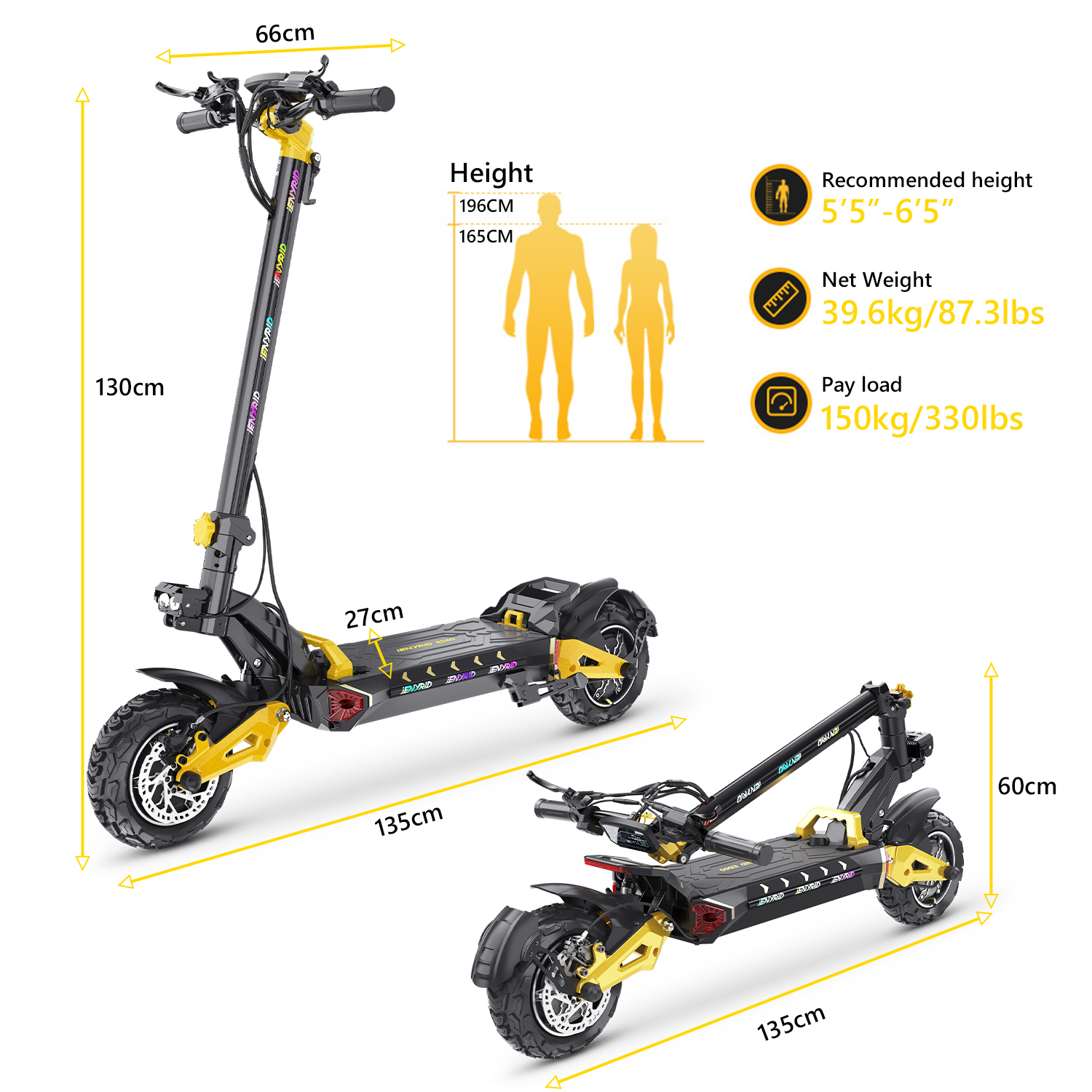 iENYRID ES60 2400W Dual Motor Electric Scooter