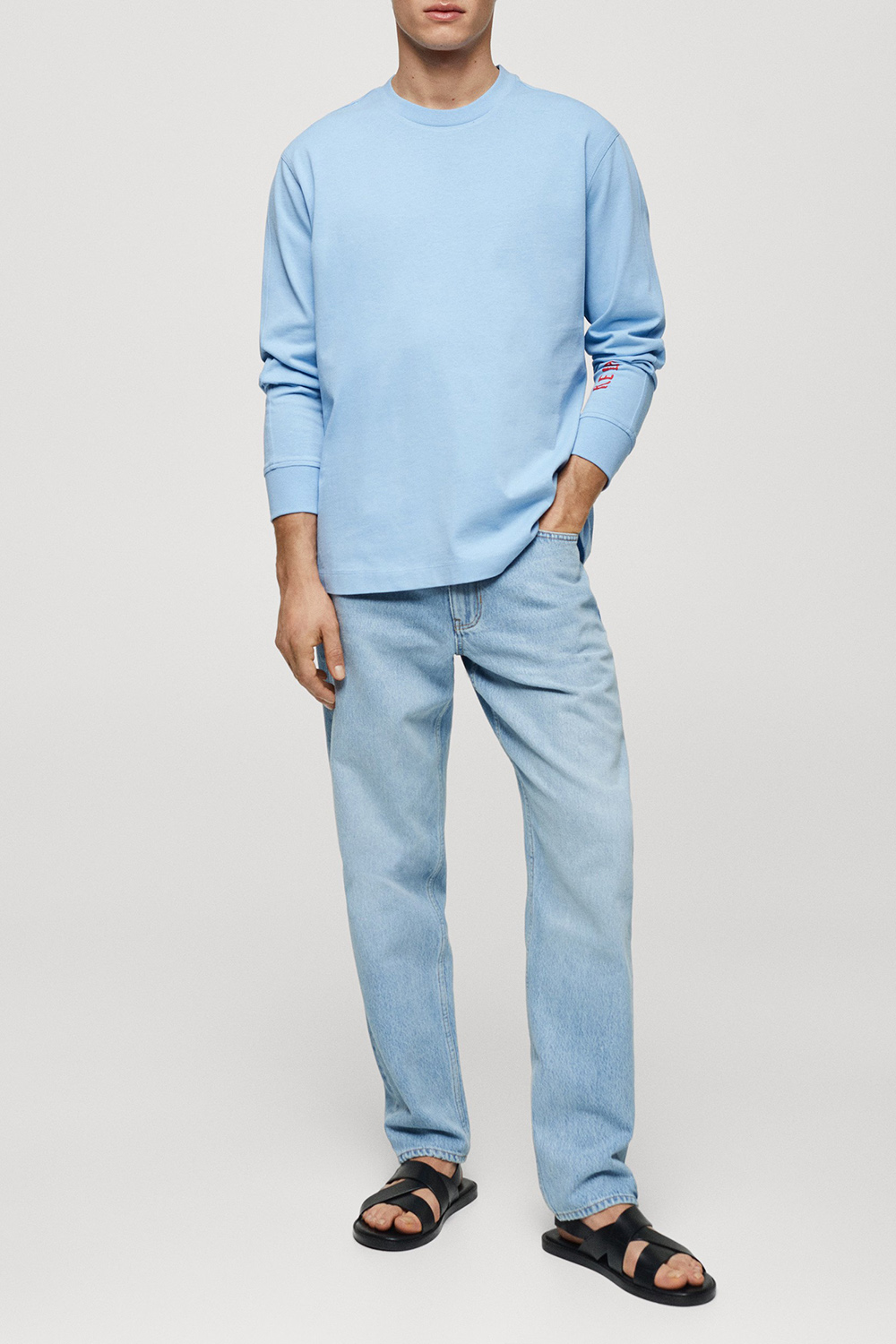 Sweatshirt With Printed Drawing