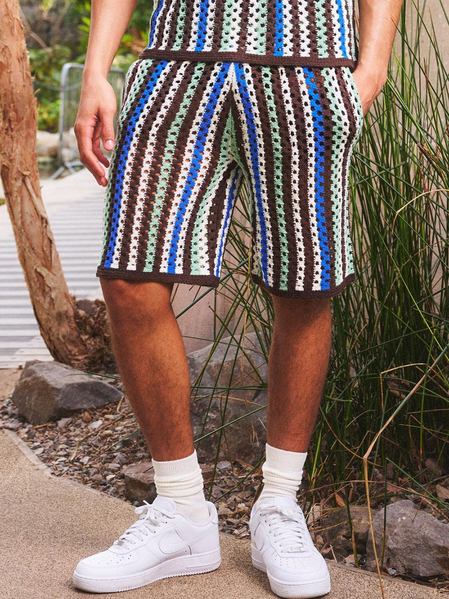 Relaxed Open Stitch Knitted Shorts?