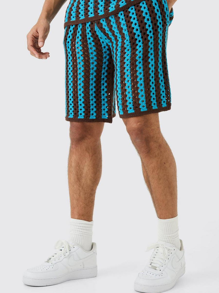 Relaxed Open Stitch Knitted Shorts?
