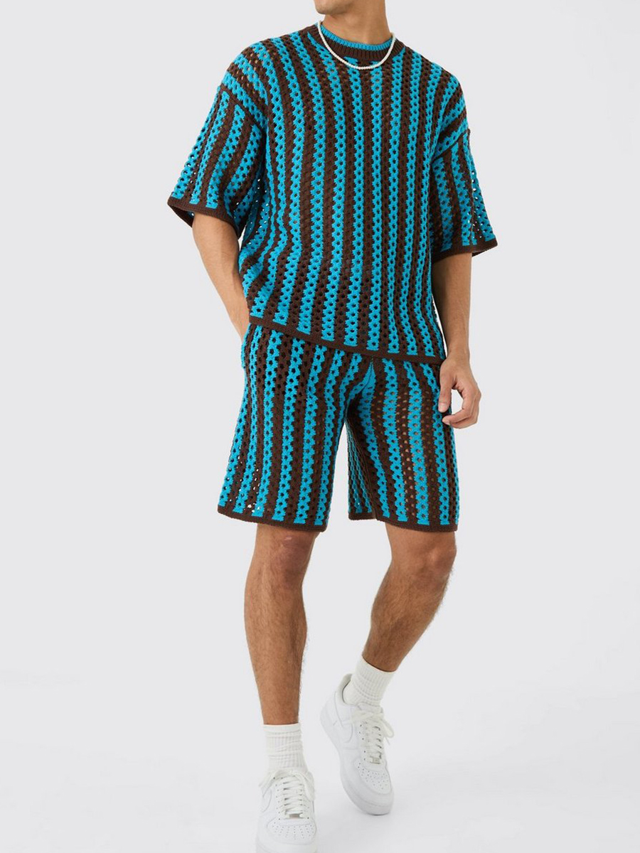 Relaxed Open Stitch Knitted Shorts?