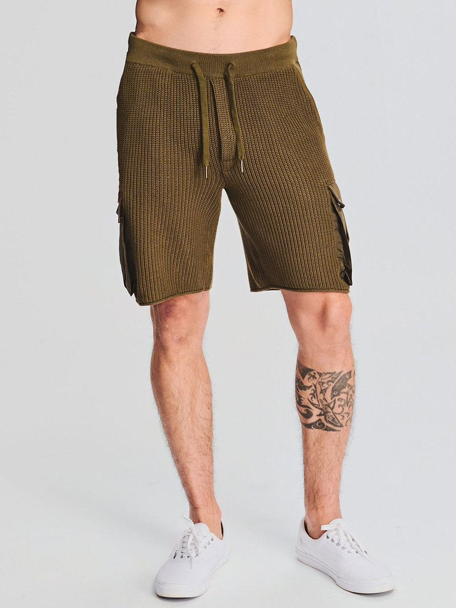 Relaxed Open Stitch Tipped Knitted Shorts?