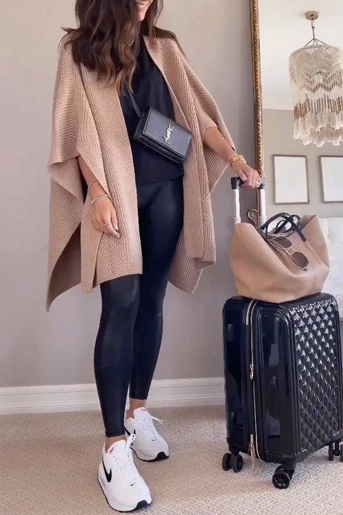 Kathiadress  Casual and comfortable cape coat