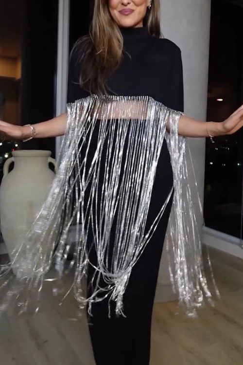 Kathiadress Zippered Tassel Loose Top